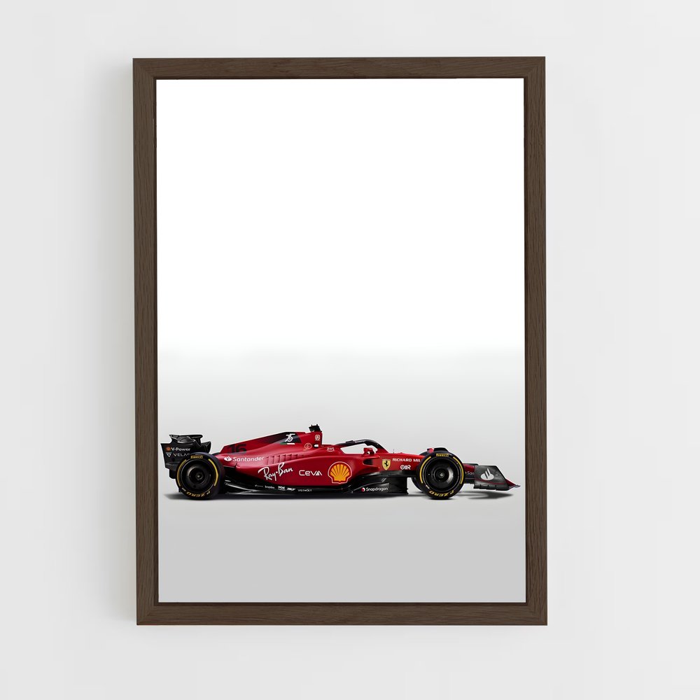 Poster Ferrari F1-75 Racing Spirit – affiche Voitures de Formule 1 (vue 5)